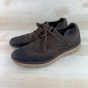 Clarks Cloudsteppers Tetrasoft Brown Wing Tip Shoes